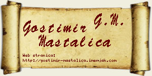 Gostimir Mastalica vizit kartica